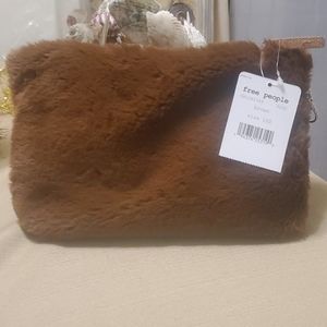 free people faur fur handbag